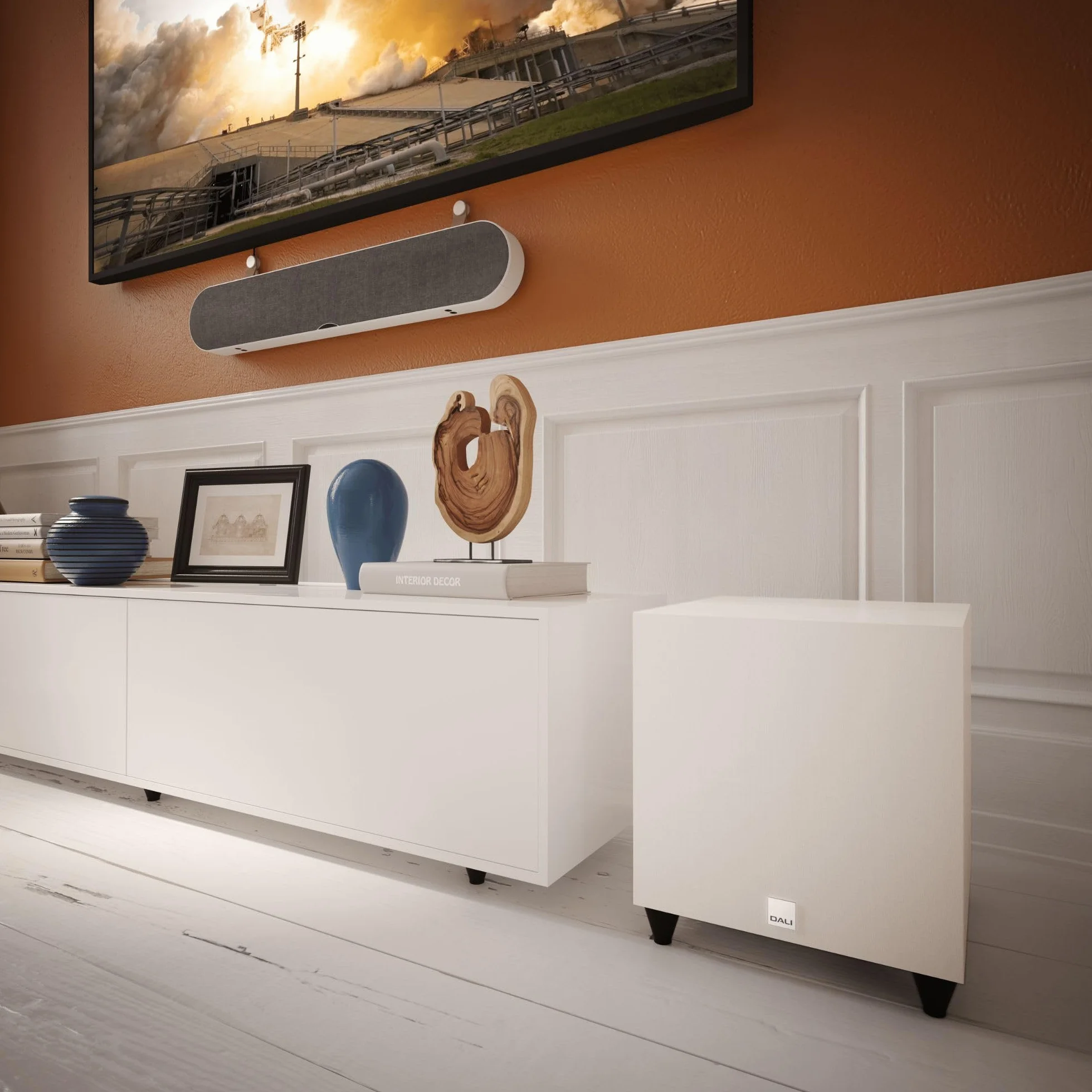Dali Subwoofer Sub C-8D de Alto Rendimiento - Woofer de 8" para Graves dinámicos, 170W RMS/220W de Potencia máxima, diseño Elegante, Ideal para Disfrutar de música y películas, con