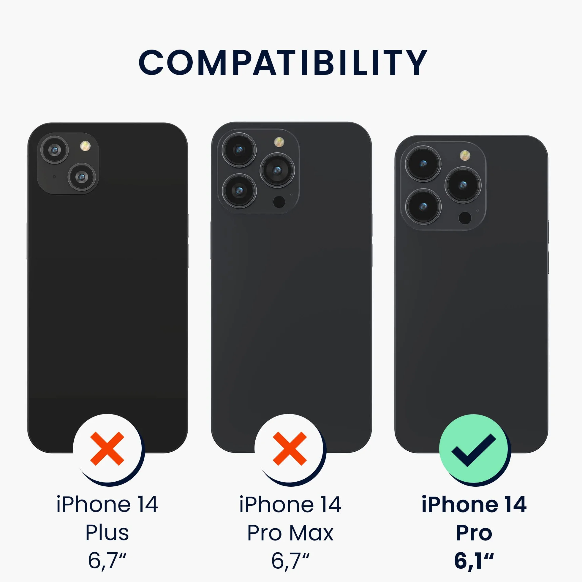 kwmobile Funda para Apple iPhone 14 Pro - Carcasa de Madera con Bumper Antigolpes y Aguja Magnética