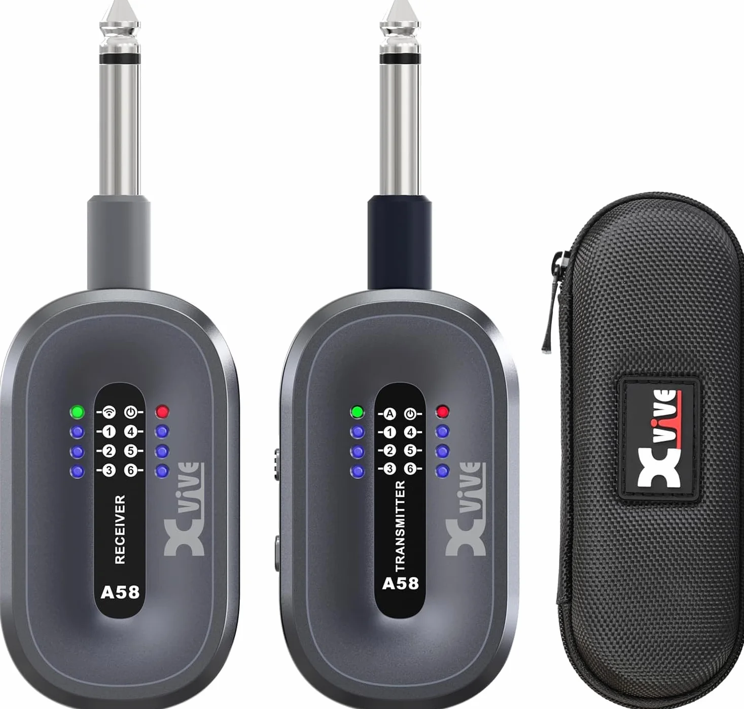 Xvive A58 - Sistema de Guitarra Inalámbrico de 5,8 G con Funda de Transporte