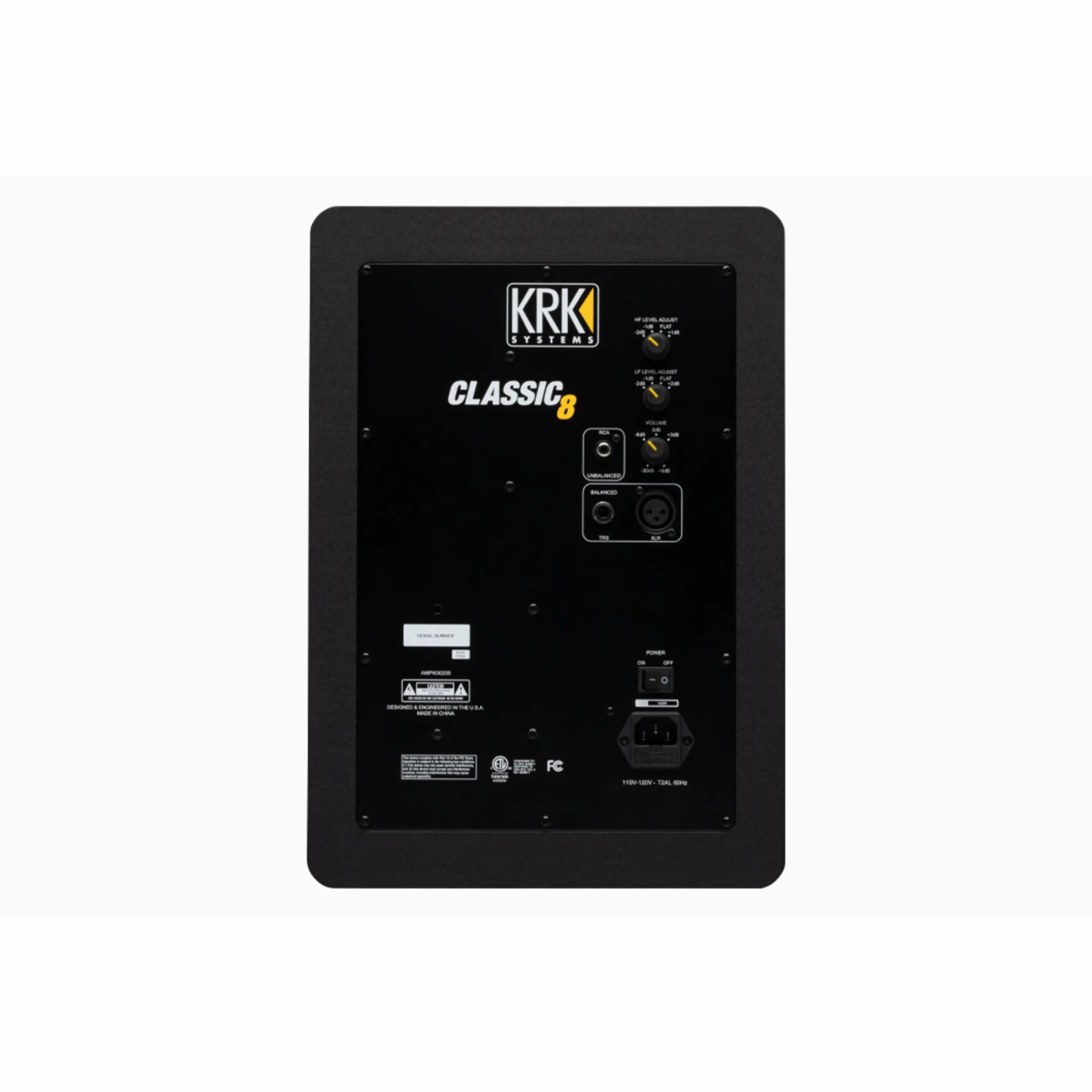 KRK Classic 8 Professional Bi-Amp - Monitor de estudio (20,3 cm, 8"), color negro