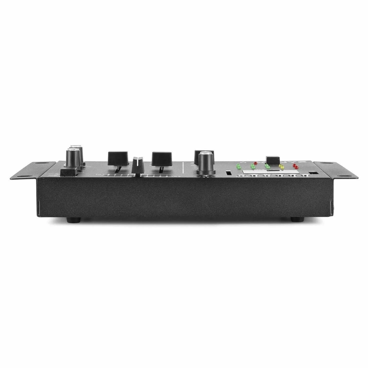 Vonyx STM3030 - Mezclador de 4 canales con reproductor de MP3 USB y tarjetas SD, conexión Bluetooth, funcion grabación en Wav, entrada para 2 micrófonos, talkover, 2 canales linea/phono, función cue