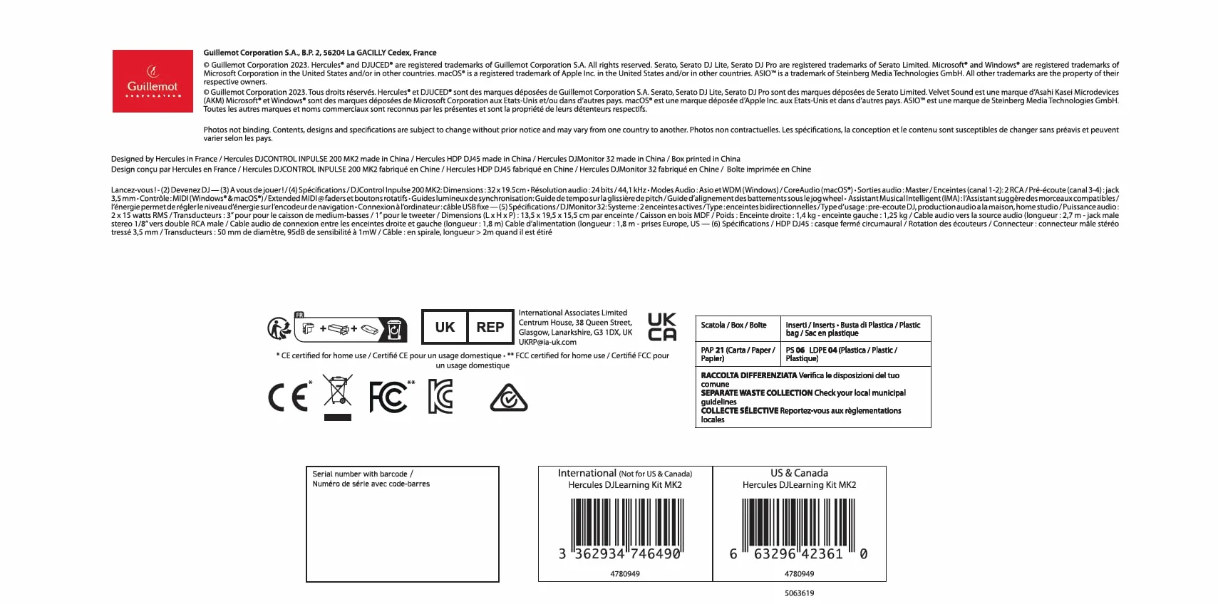 Hercules DJLearning Kit MK2 — Kit Todo en Uno para Aprender a Mezclar — Software y Tutoriales Incluidos