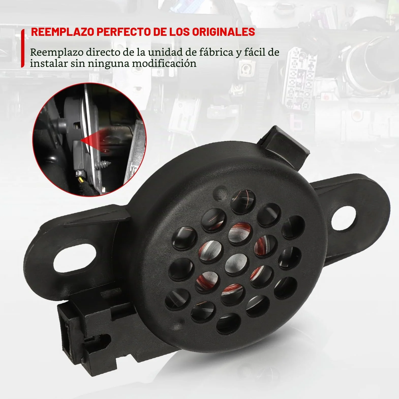1 Zumbador De Advertencia De Coche Pdc para Estacionamiento Inverso, Compatible con V-W, Skoda Seat 8E0919279 Sensores De Aparcamiento