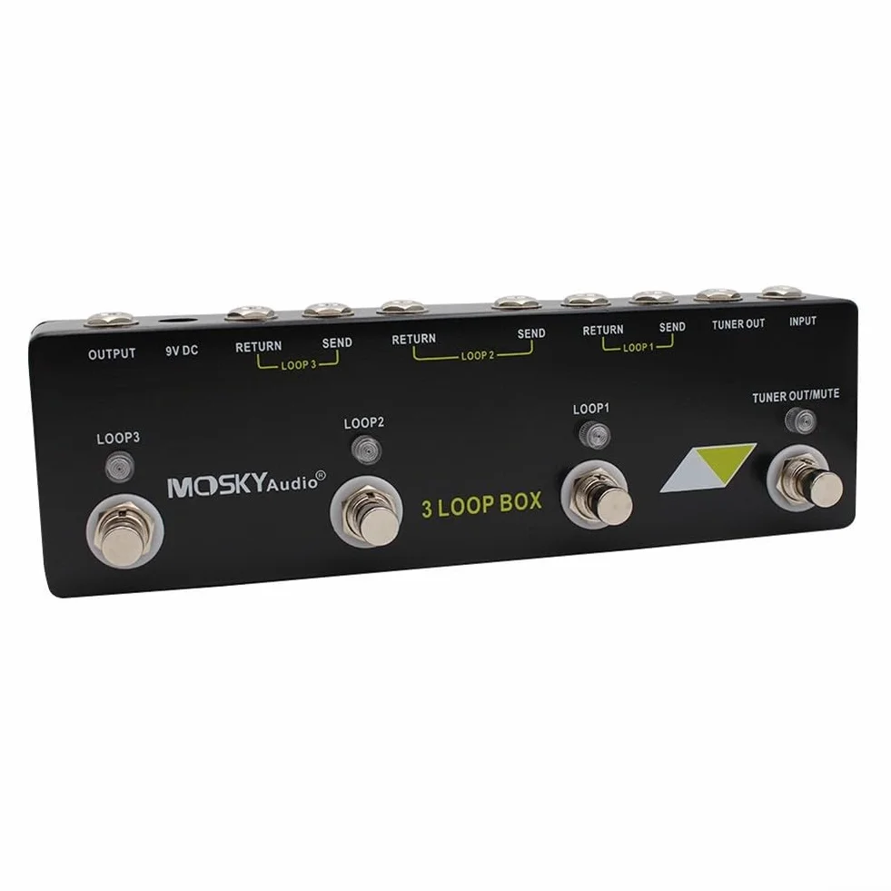 Pedal de efecto de bucle de guitarra para MOSKY Audio 3 LOOP BOX Pedal de guitarra, pedal de efecto Looper, pieza de repuesto