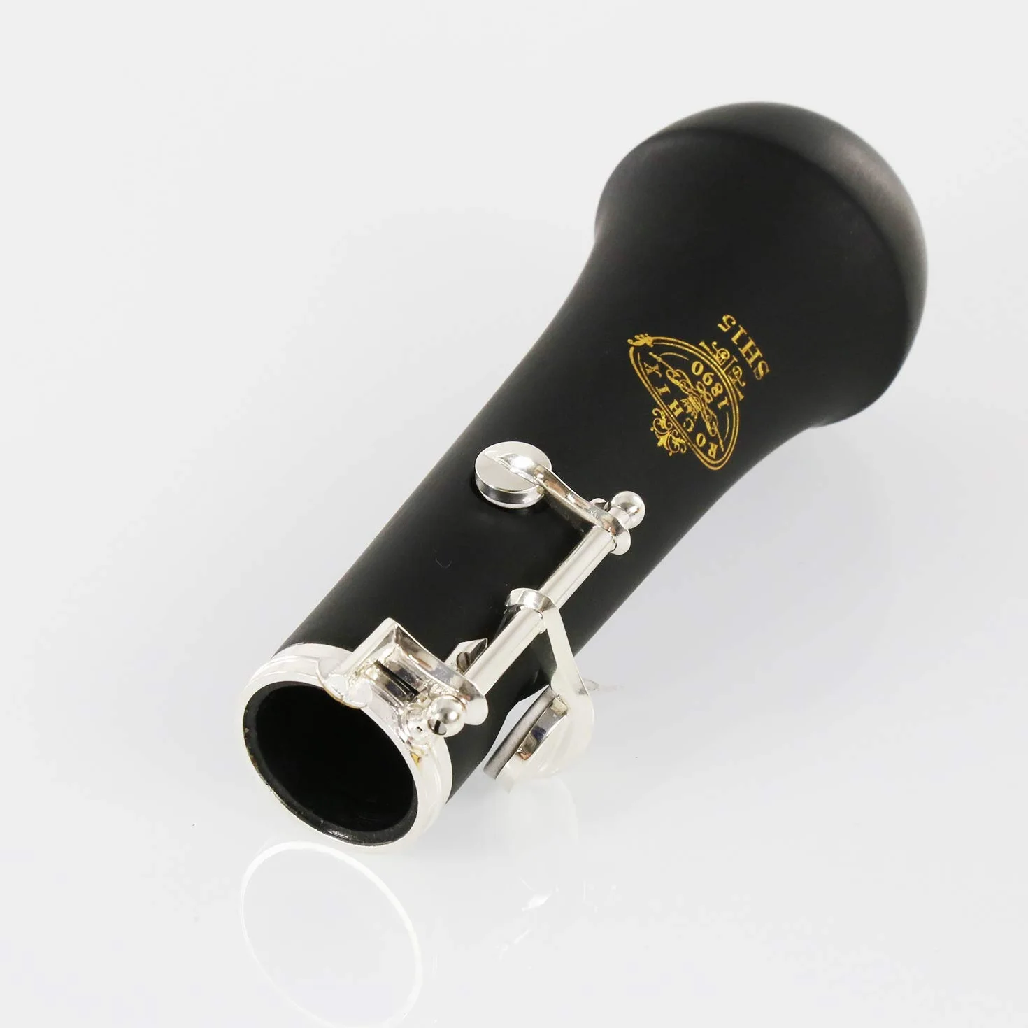 Rochix Nivel SH15 Oboe para principiantes, cuerpo de madera compuesta plateada, tono C semiautomático con 1 hojas, 1 paño limpieza, hisopo soporte descanso del pulgar, estuche y más