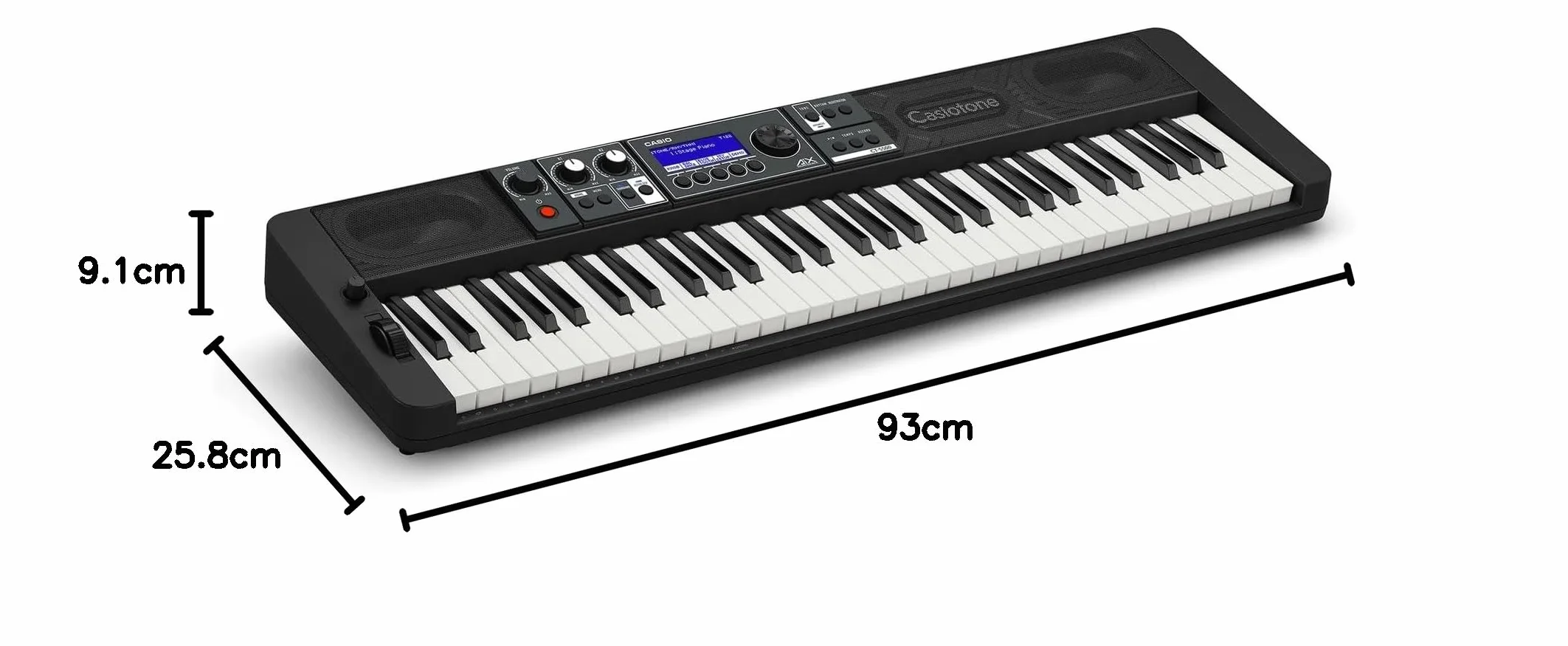 Casio CT-S500 Touch Response keyboard with Multi-track Recording negro