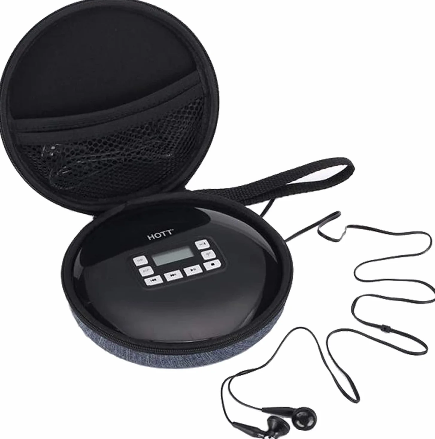 Funda para reproductor de CD portátil y duradera para reproductor de cd711/611T, estuche rígido de transporte de viaje, compatible con reproductor de CD 511/611/611T
