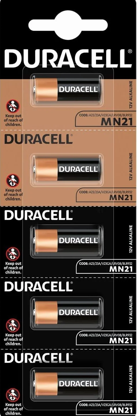 5 x Duracell MN21 A23 23 A (1 blíster de 5 pilas) 5 pilas