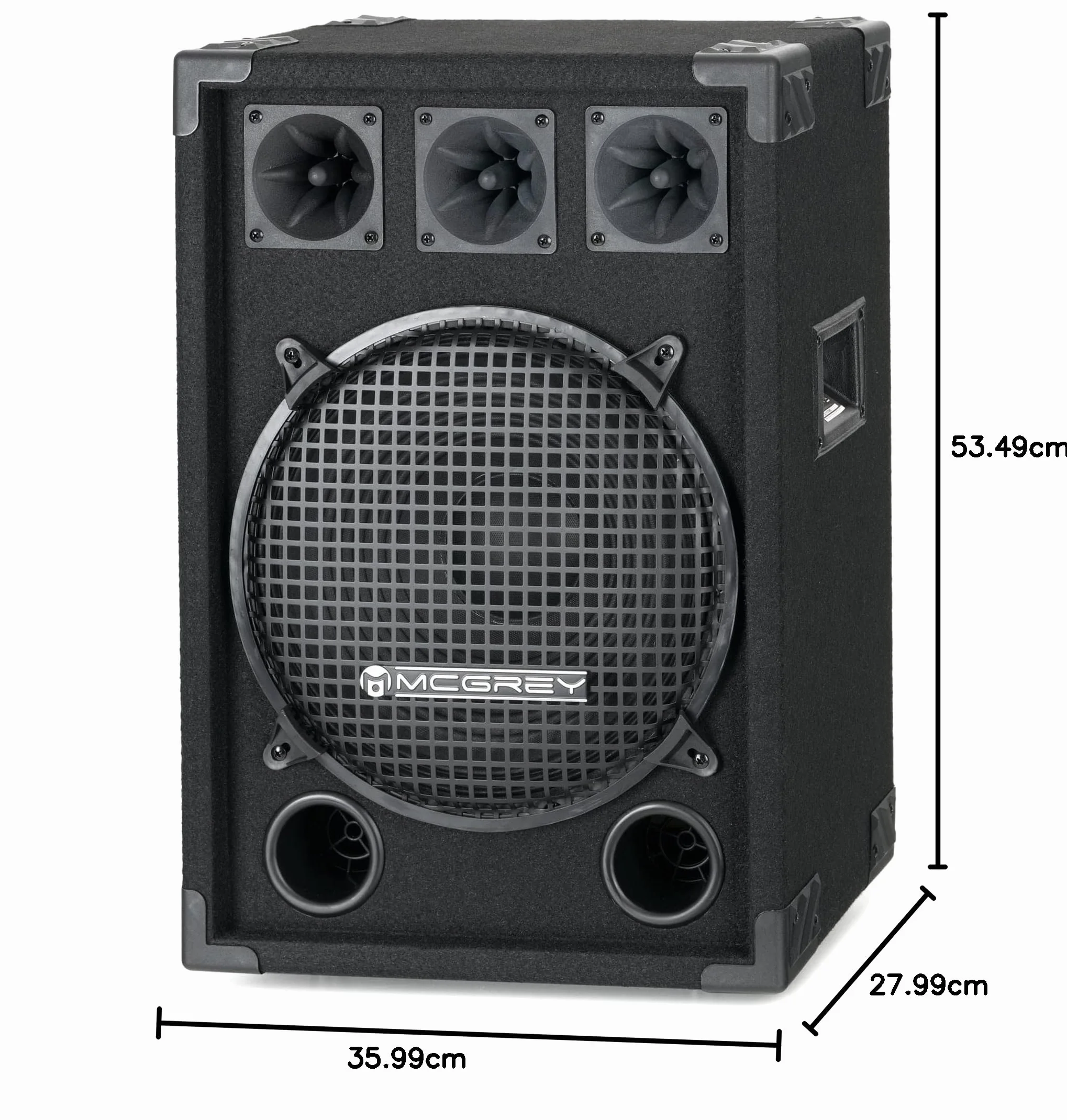 McGrey DJ-1222 Altavoz para DJ o Sala de Fiesta 600W