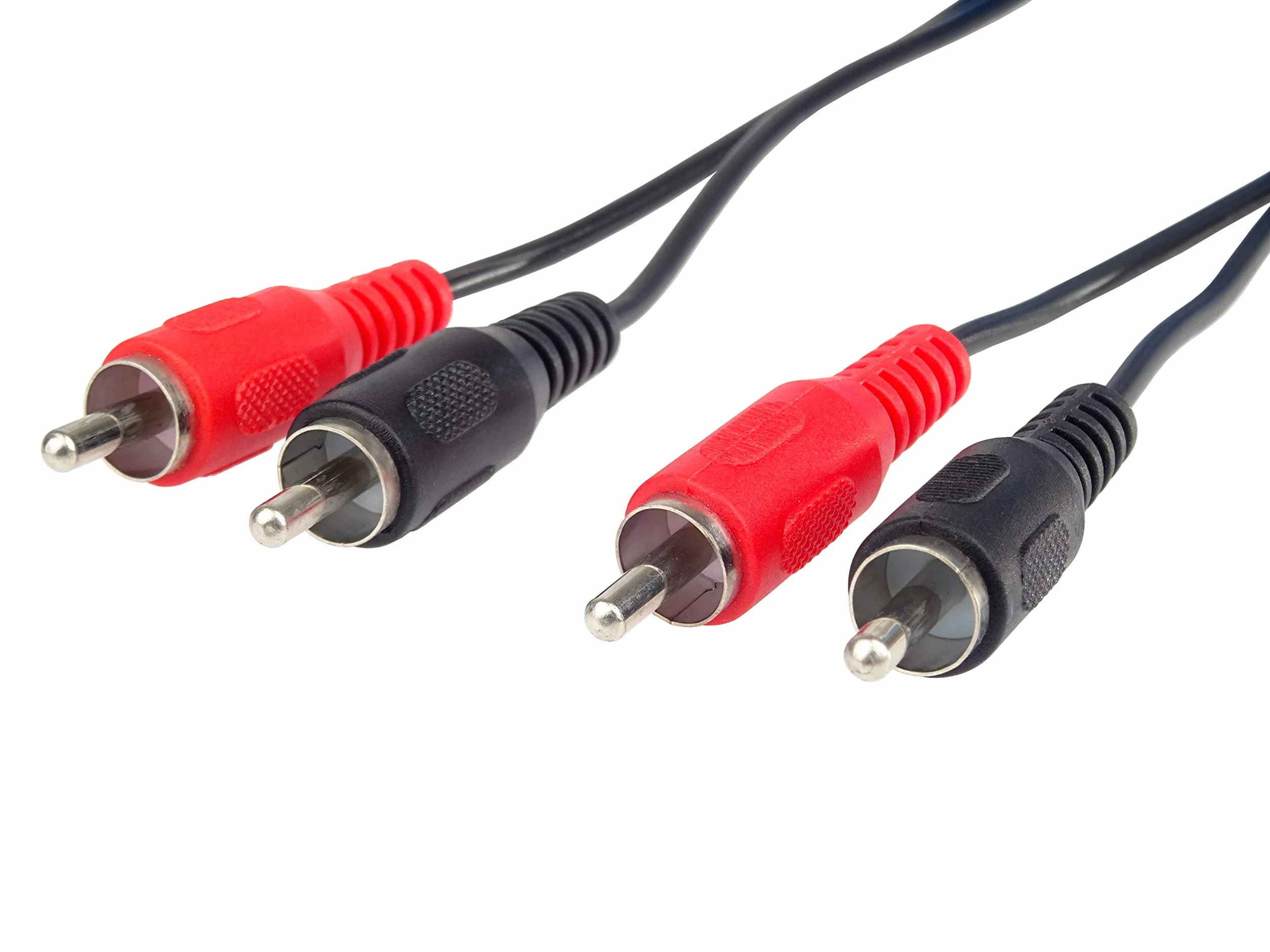Cable RCA 2m PremiumCord, 2x RCA a 2x RCA, Audio Video Estéreo Negro