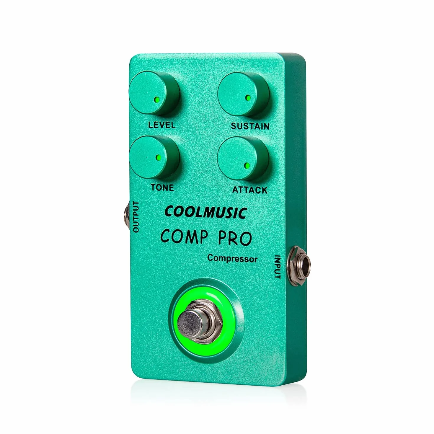 Coolmusic C-CS01 Pedal de compresor, pedal de guitarra Comp Efecto de compresión Guitarra eléctrica y bajo True Bypass