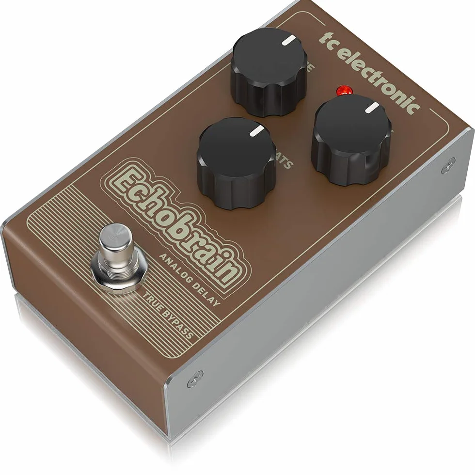 TC Electronic ECHOBRAIN ANALOG DELAY Pedal de retardo de estilo vintage con circuito de brigada de cubo totalmente analógico