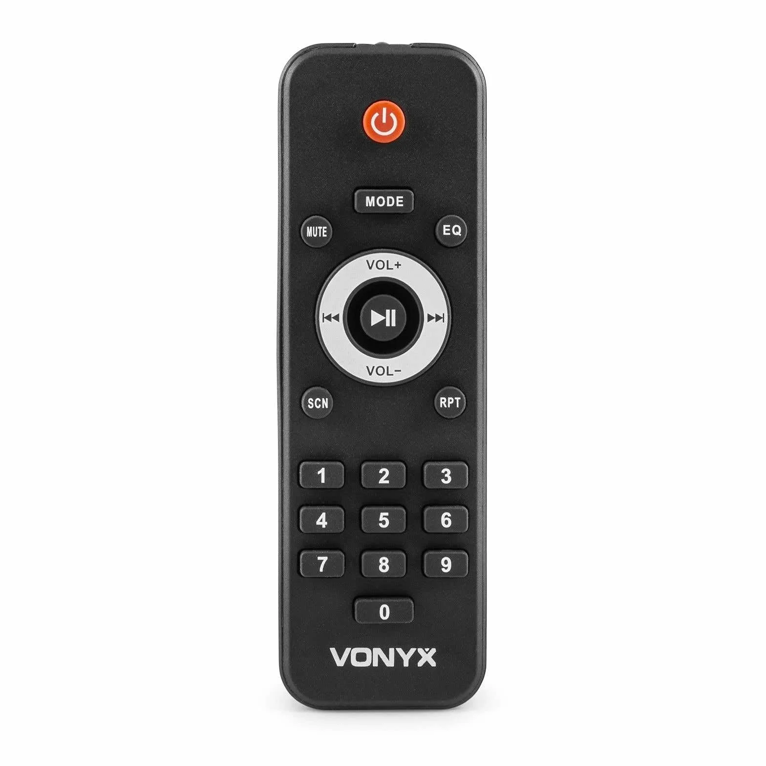 Vonyx VSA500-BP – Altavoz Bluetooth Grande Potente 12" 800W con micrófono inalámbrico de Mano y petaca UHF con micrófono de Diadema y Solapa, batería Recargable, USB, SD, Radio FM – Color Negro