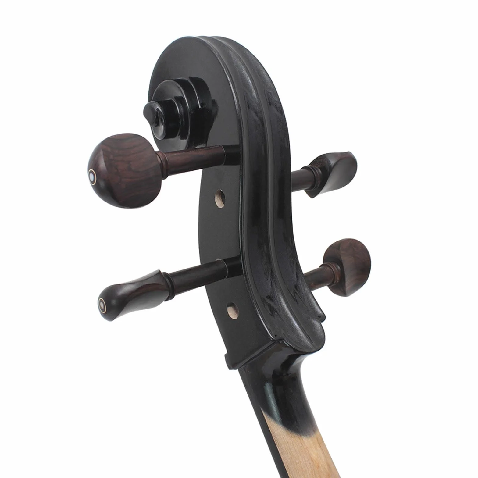 Violonchelo Electrico, Madera Maciza Violonchelo ElectróNico 4/4 Instrumento Musical, TamañO Completo Hecho A Mano Kit De Violonchelo EléCtrico Silencioso