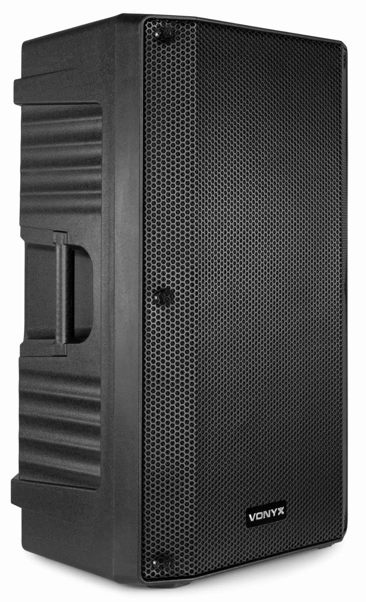 Vonyx VSA150S Sistema de PA Activo portátil 1000 W con 2 Altavoces de 15”, Bluetooth, USB MP3, entradas Micro y Guitarra, Soportes, Fundas Protectoras y Mando a Distancia