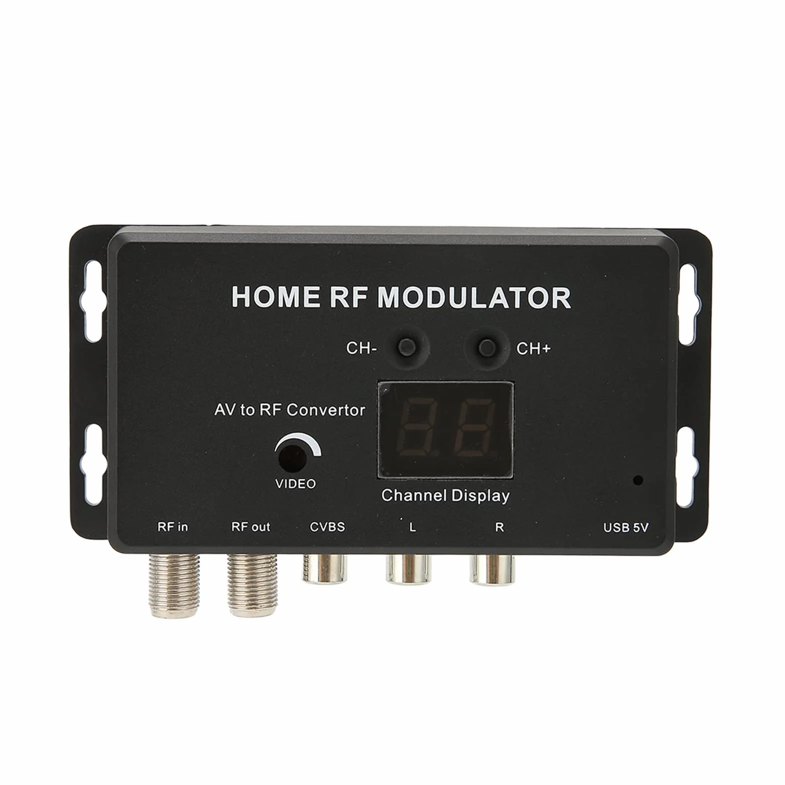 Modulador UHF, M70RV TV Link Modulator, Compatible con Descodificadores y Otras Fuentes de A/V, PAL/NTSC Opcional, Niveles de Salida Ajustables y Canales de Salida Seleccionables, AV to RF Converter