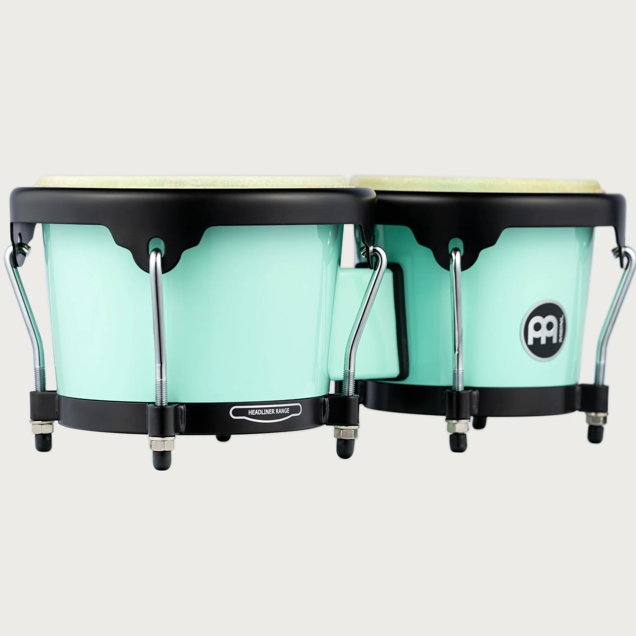 MEINL Percussion Headliner Bongo - Journey Series - Special Edition - 6 1/2" Macho & 7 1/2" Hembra - Seafoam Green (HB50SF)
