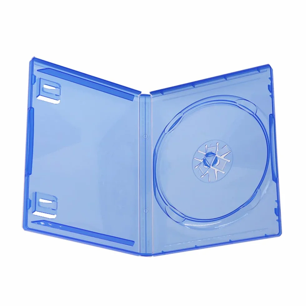 Genérico Caja Porta-CD Azul para PlayStation 5 (PS5) - Estuche de Repuesto para Disco Individual con Soporte Seguro para Juegos de PS5 - Solución Compacta y Ligera de Protección para Discos