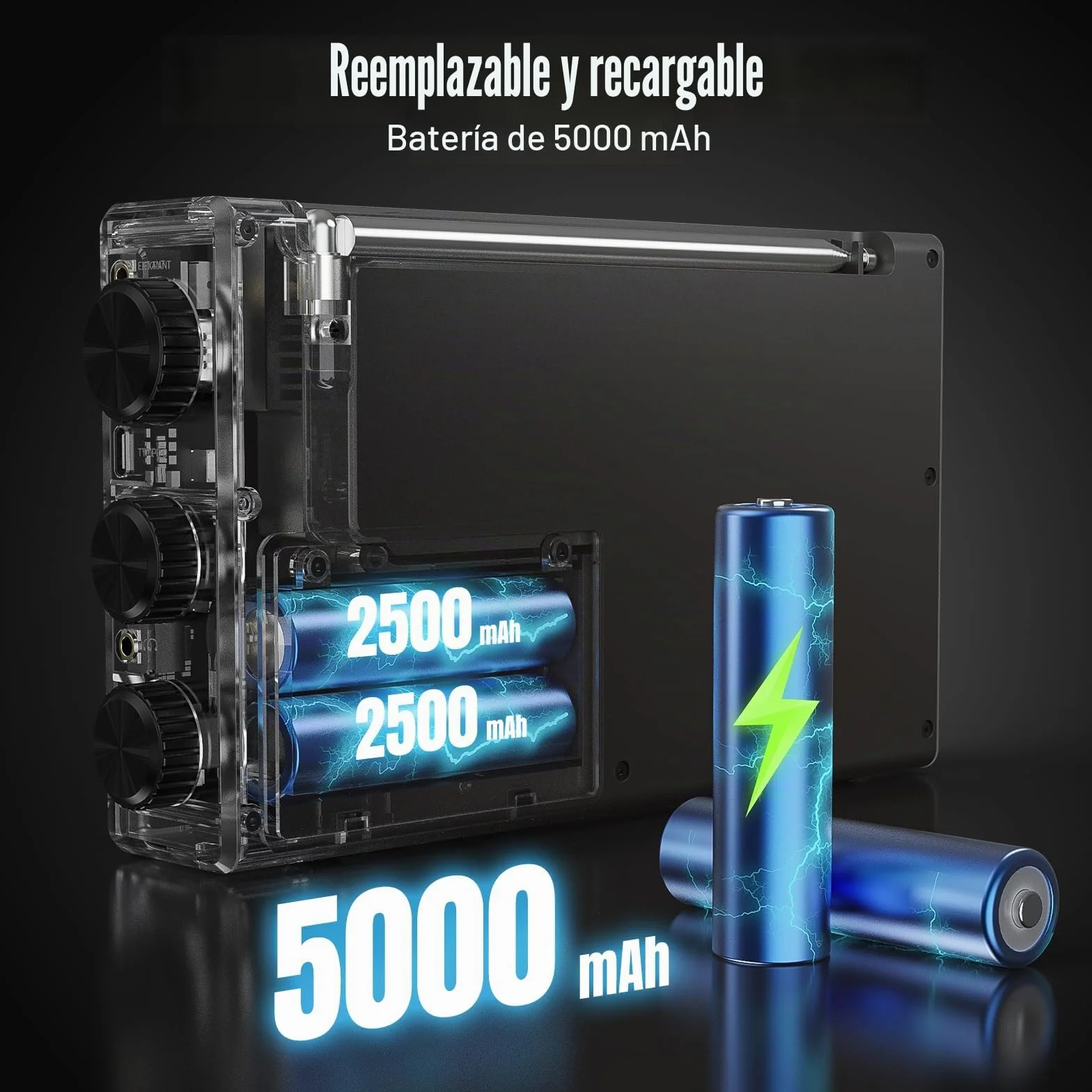 CHOYONG LC90 - Radio de Internet Wi-Fi/4G, Radio portátil FM/LW/MW/SW con batería Recargable de 5000 mAh, Estaciones de Radio 40K, Altavoz BT, Reloj Despertador, Altavoces estéreo de 15 W, Compatible