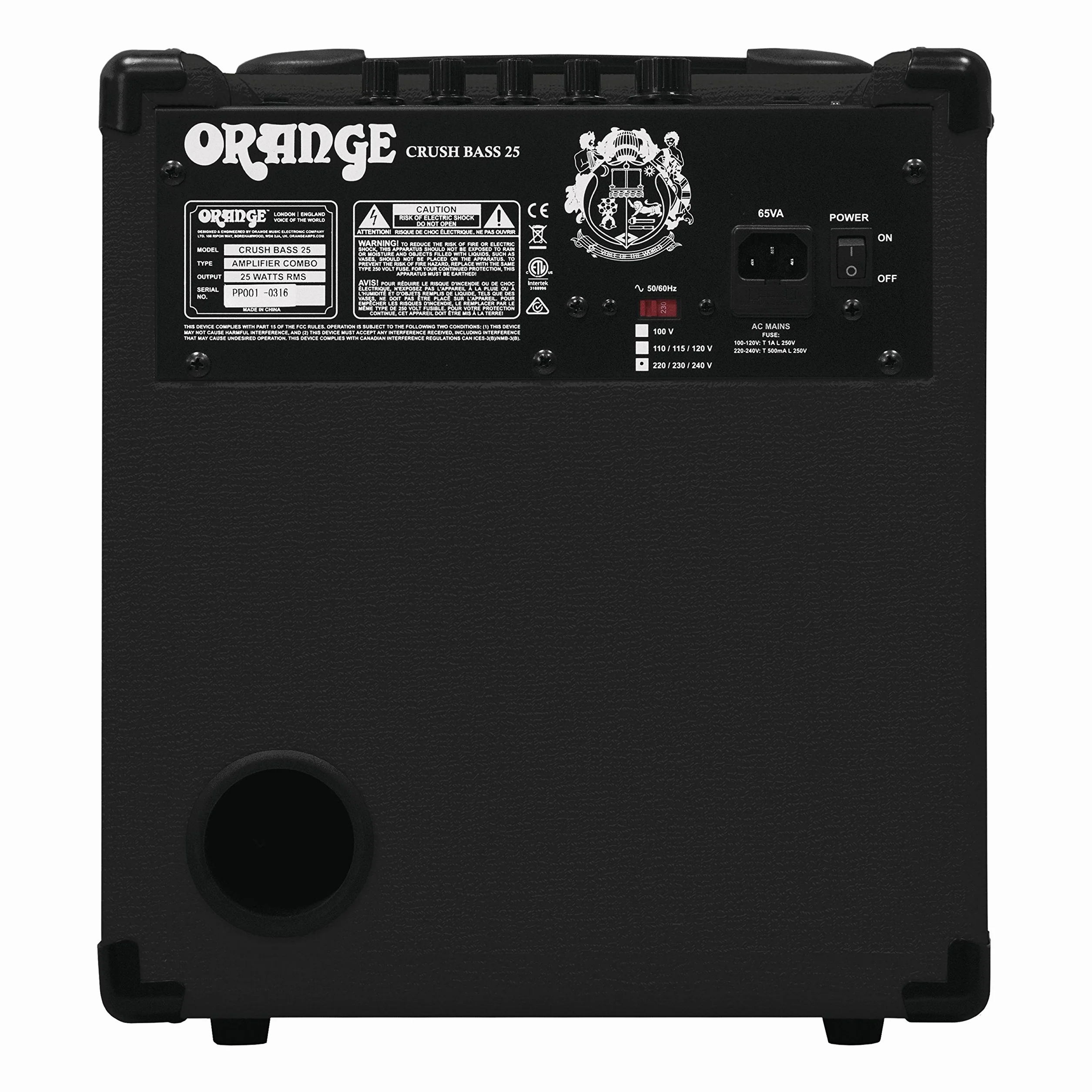 Orange Crush Bass 25bx Black