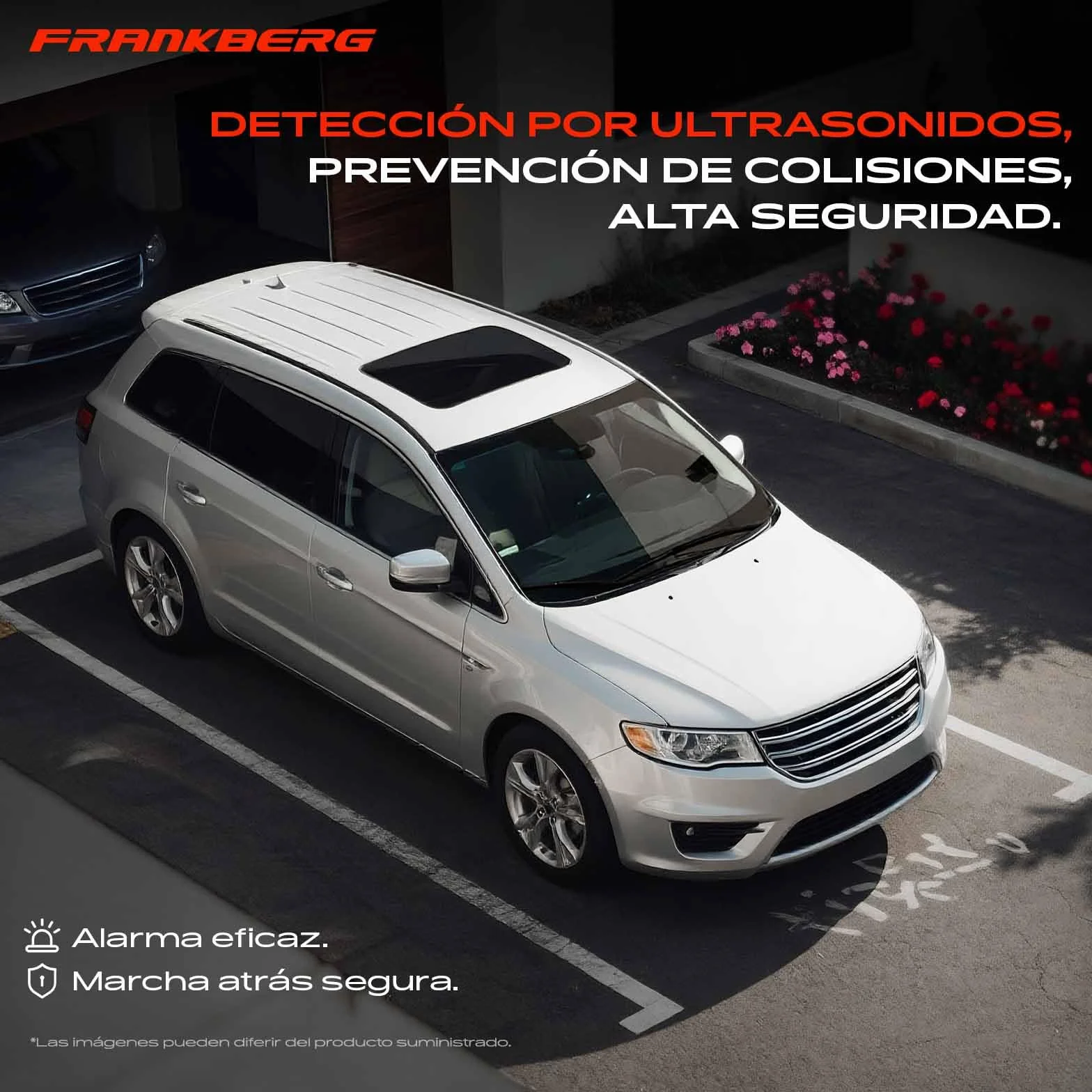 Frankberg 4x Sensor de aparcamiento PDC Compatible con Golf V 1K1 Golf V Variante 1K5 T.o.u.r.a.n 1T1 1T2 Golf Plus 521 5M1 Fabia I 6Y2 Replace# 3D0998275A