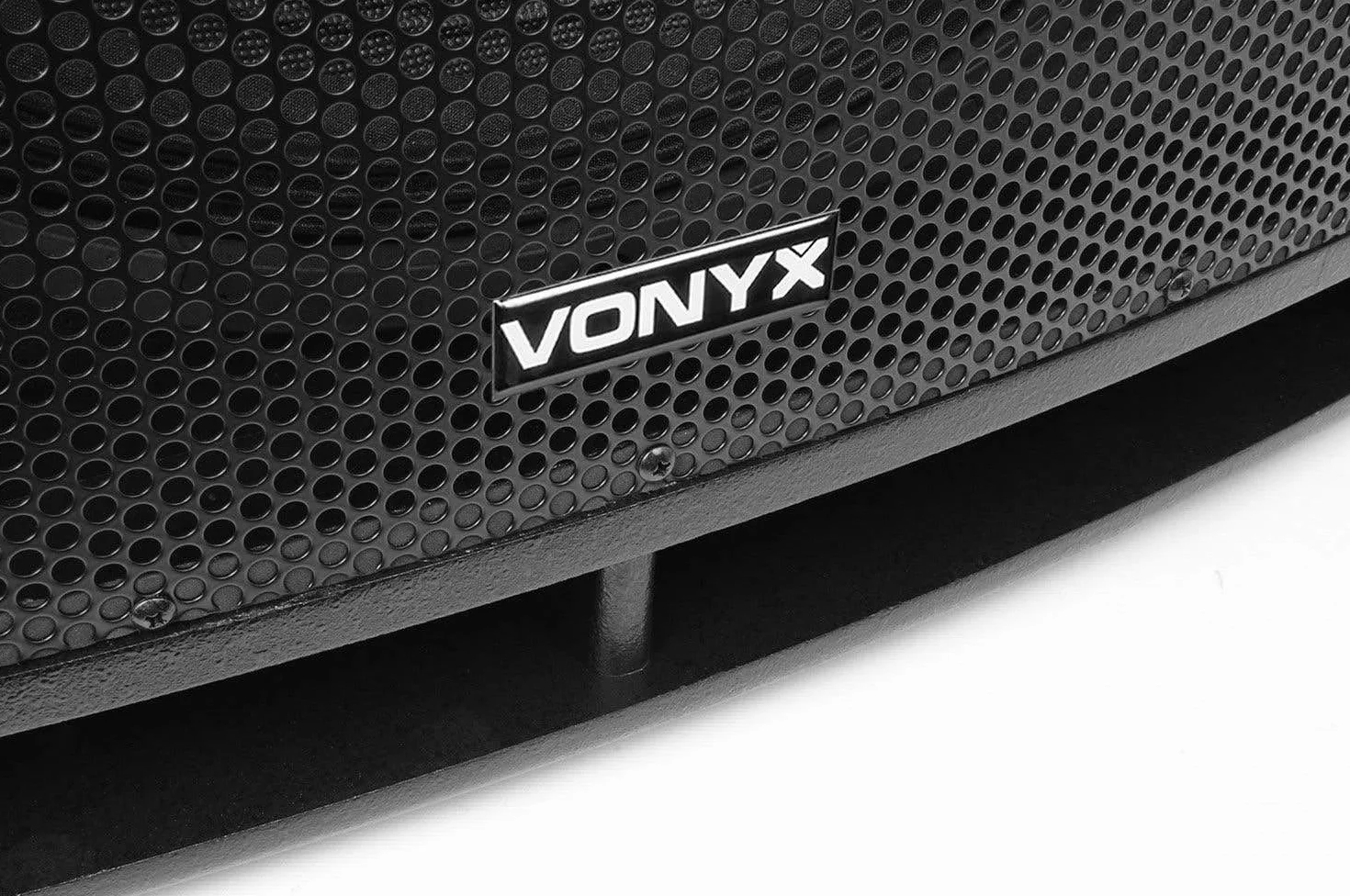 Vonyx SWP18 Pro Subwoofer PA Activo 46cm (18") (600W Potencia máx., Amplificador Integrado Filtro Paso bajo, bassreflex, Brida estandar, Carcasa MDF, Tomas XLR y RCA)