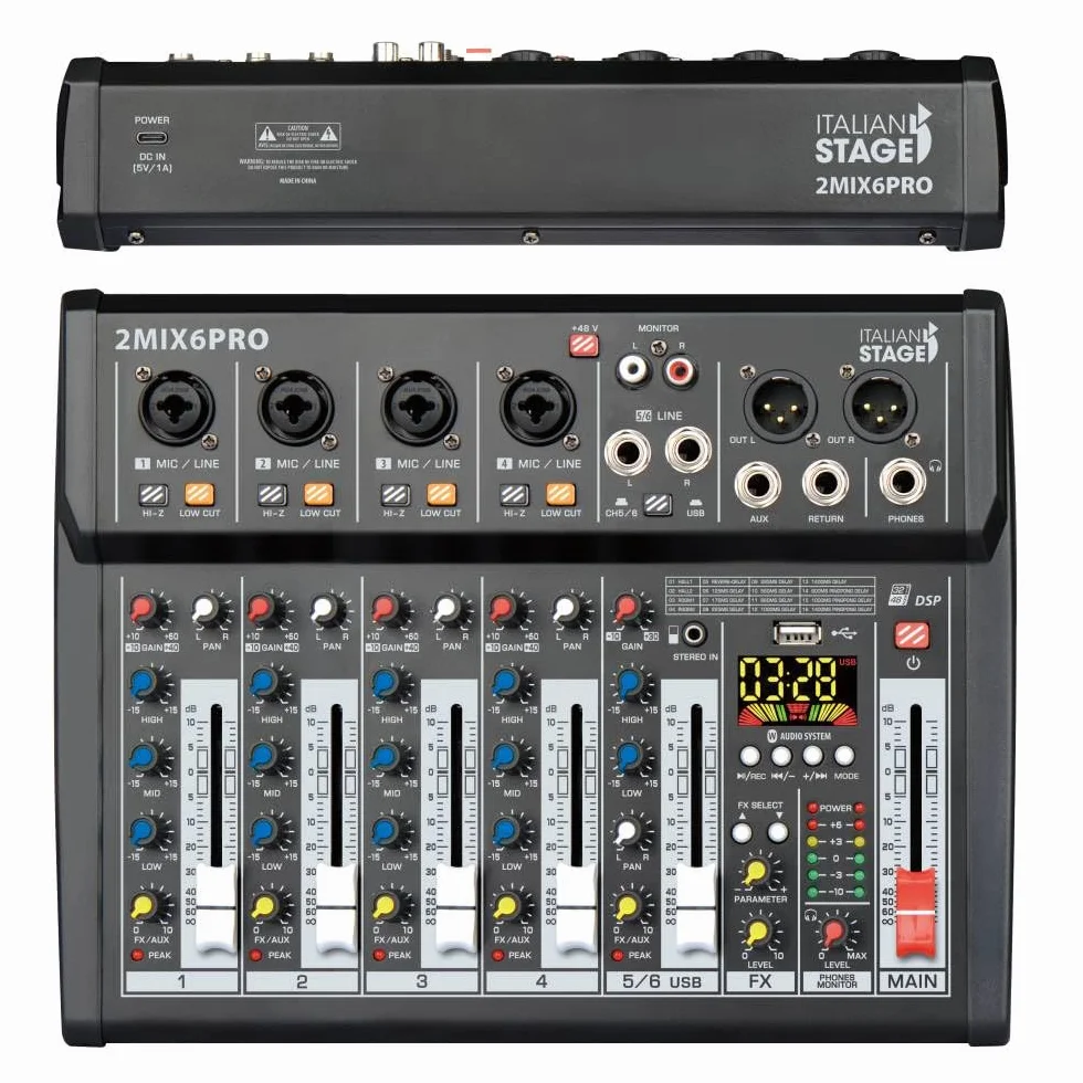 MIXER ITALIAN STAGE BY PROEL 2MIX6 PRO