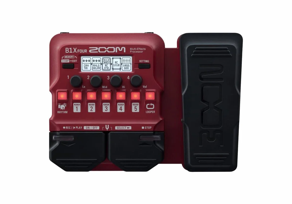 Zoom - B1X FOUR - pedal multiefecto para bajo eléctrico - con pedal de expresión
