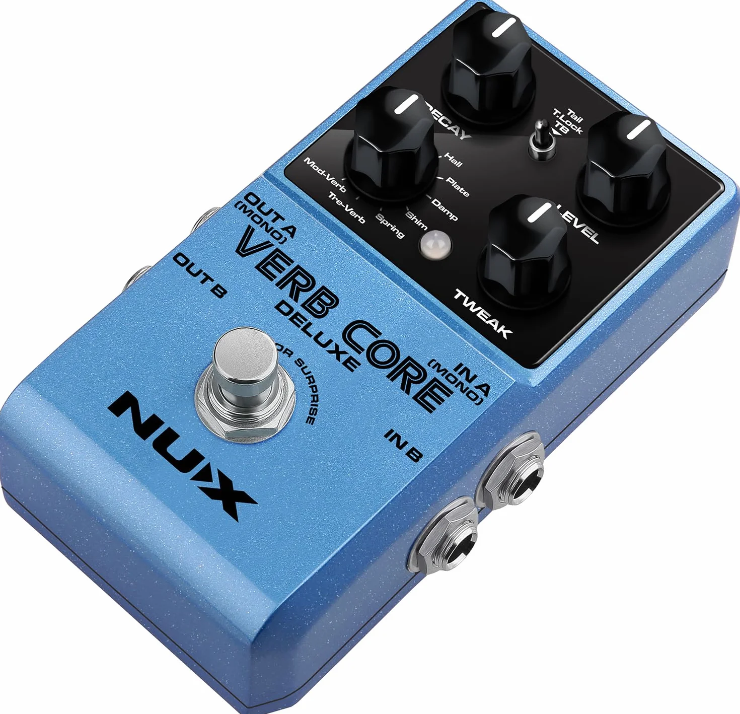 NU-X | Pedal Verb Core Deluxe con 8 efectos de reverberación diferentes en una sola caja