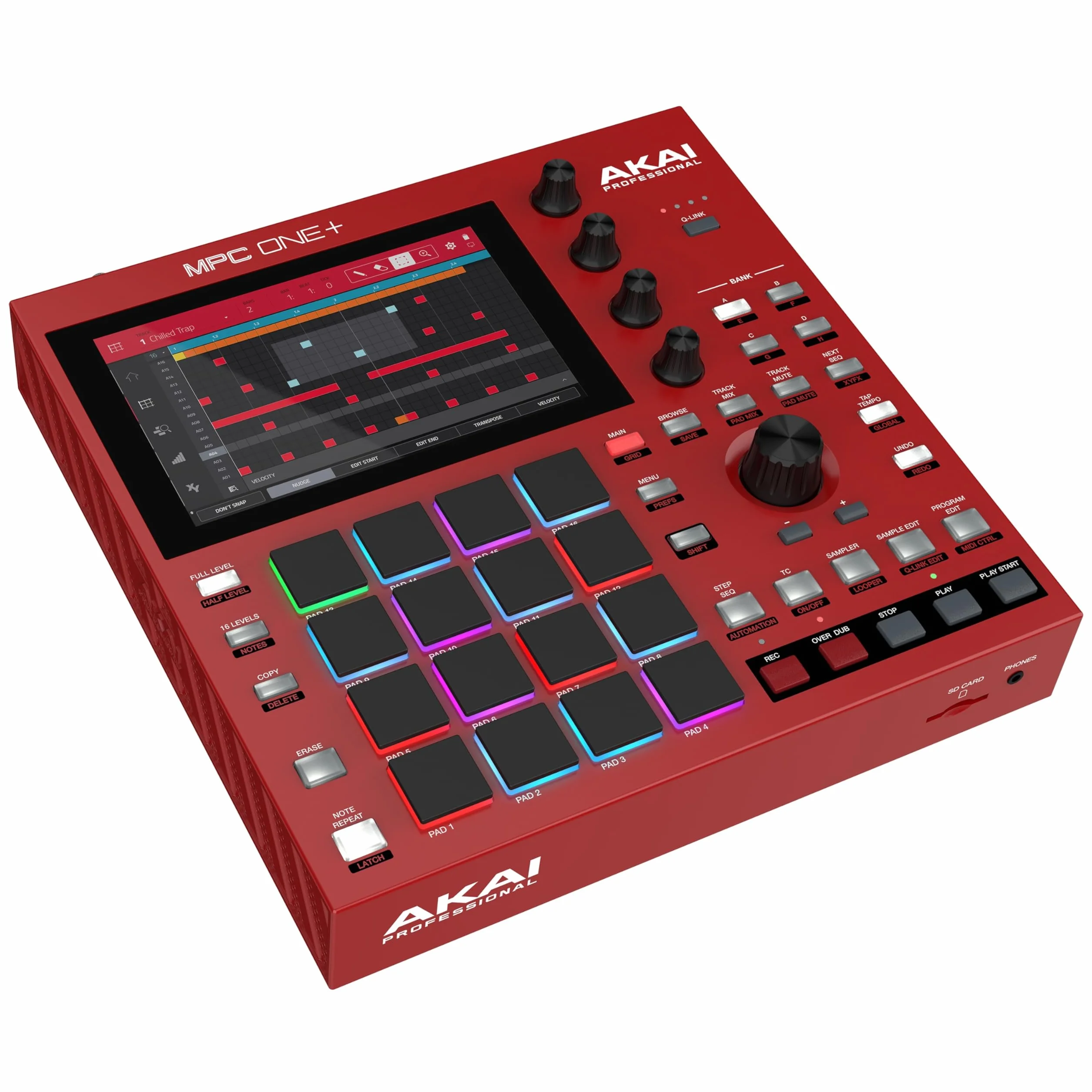 Akai Professional MPC One+ Drum Machine, Beat Maker y Controlador MIDI Autónomo con WiFi, Bluetooth, Drum Pads, Plug-ins de Sintetizador, Pantalla Táctil e Integración con Native Instruments