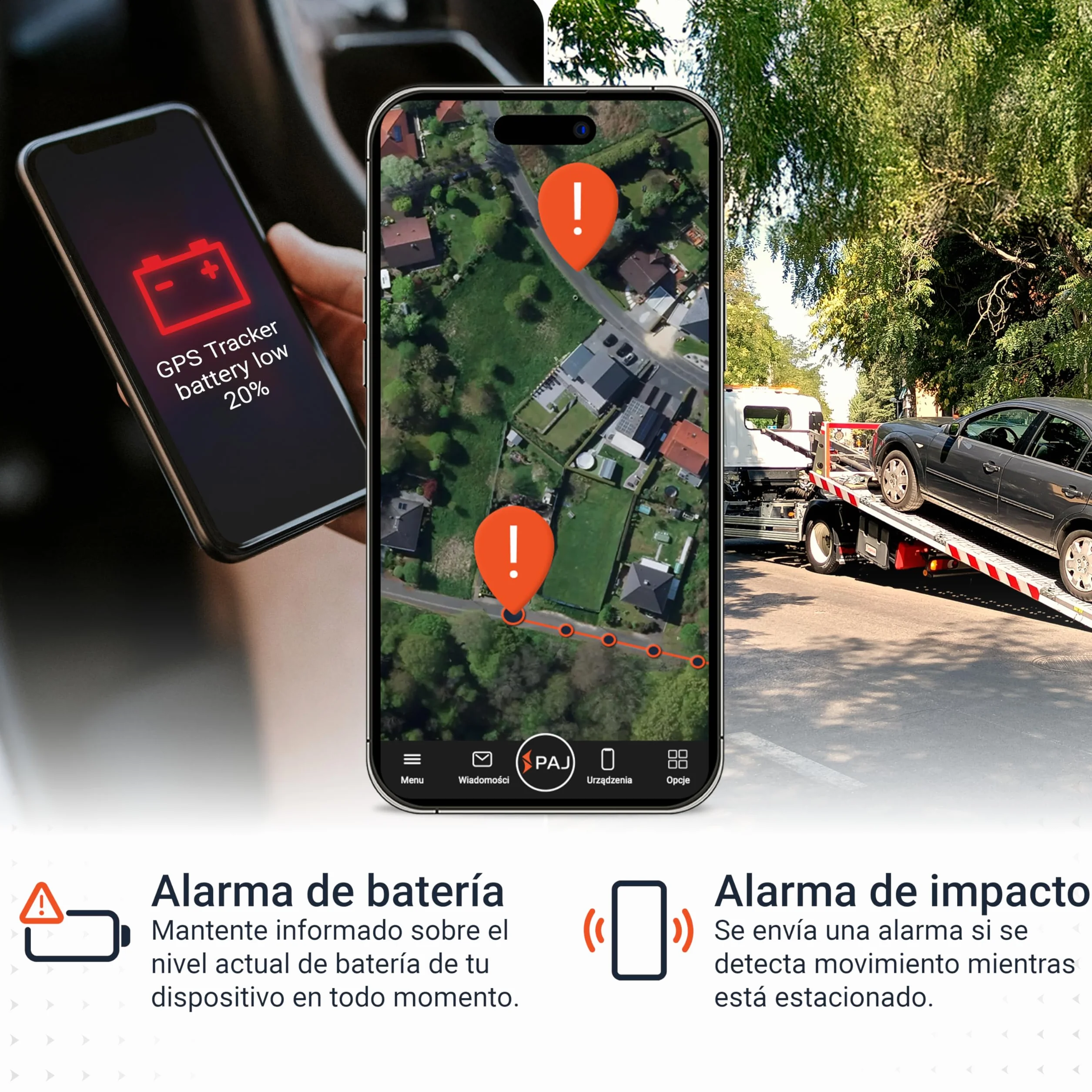 PAJ Compact Finder 4G Localizador GPS para Coches y Motos Rastreador GPS Batería 40 días Antirrobo