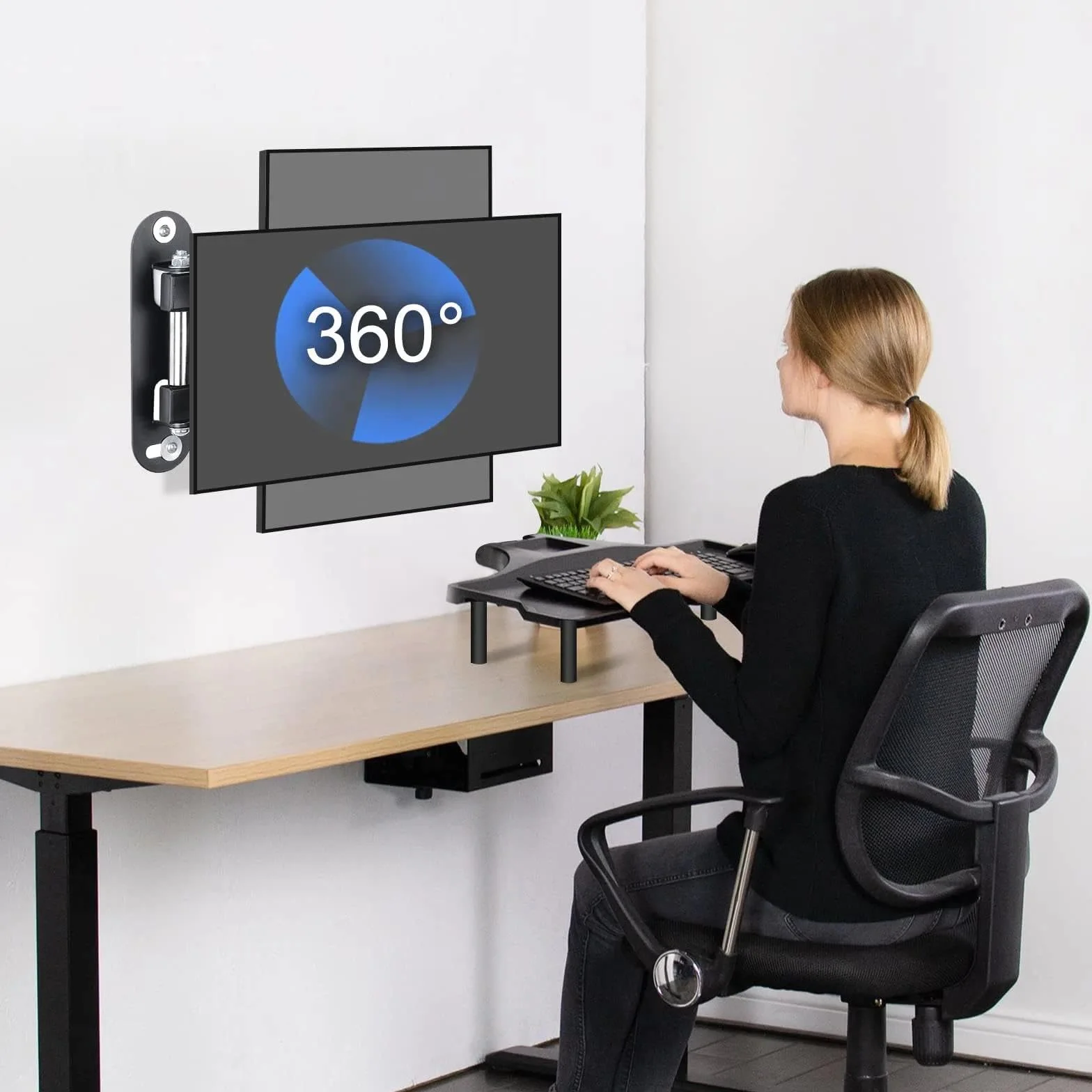 Suptek Soporte TV Pared, para Monitor 15-32 Pulgadas 13 kg VESA 100x100/75x75mm MA2720