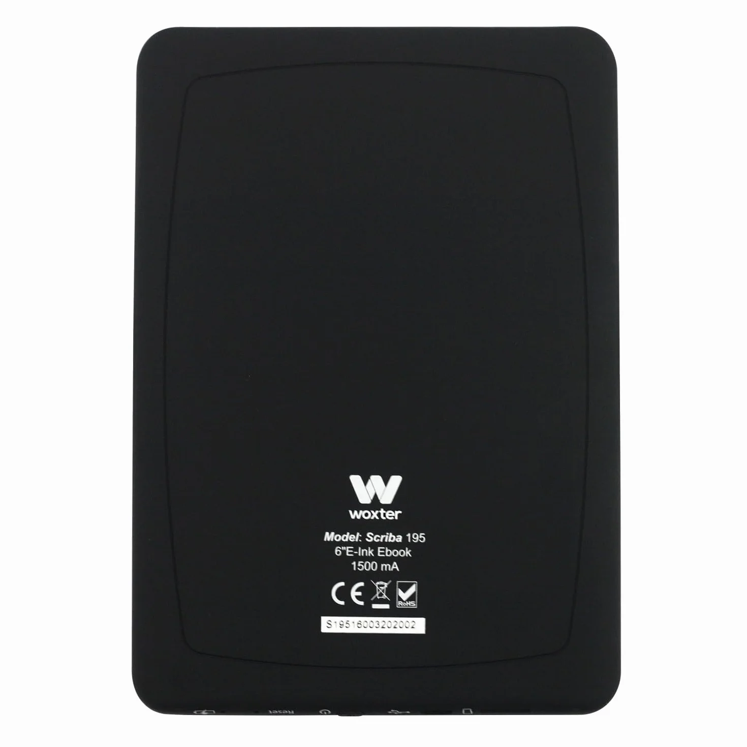Woxter Scriba 195 Lector de Libros Electrónicos Negro 6 Pulgadas