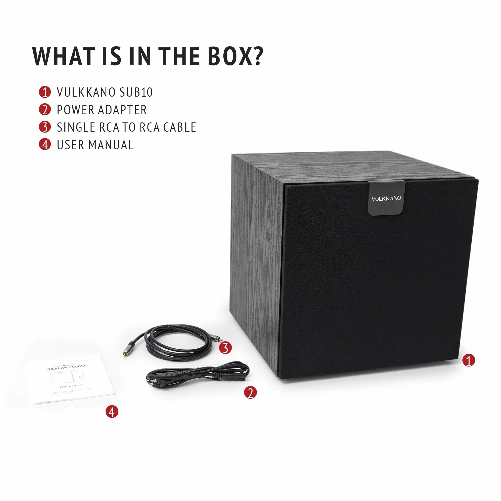 VULKKANO SUB10 Subwoofer Activo de 10 Pulgadas 40Hz-200Hz