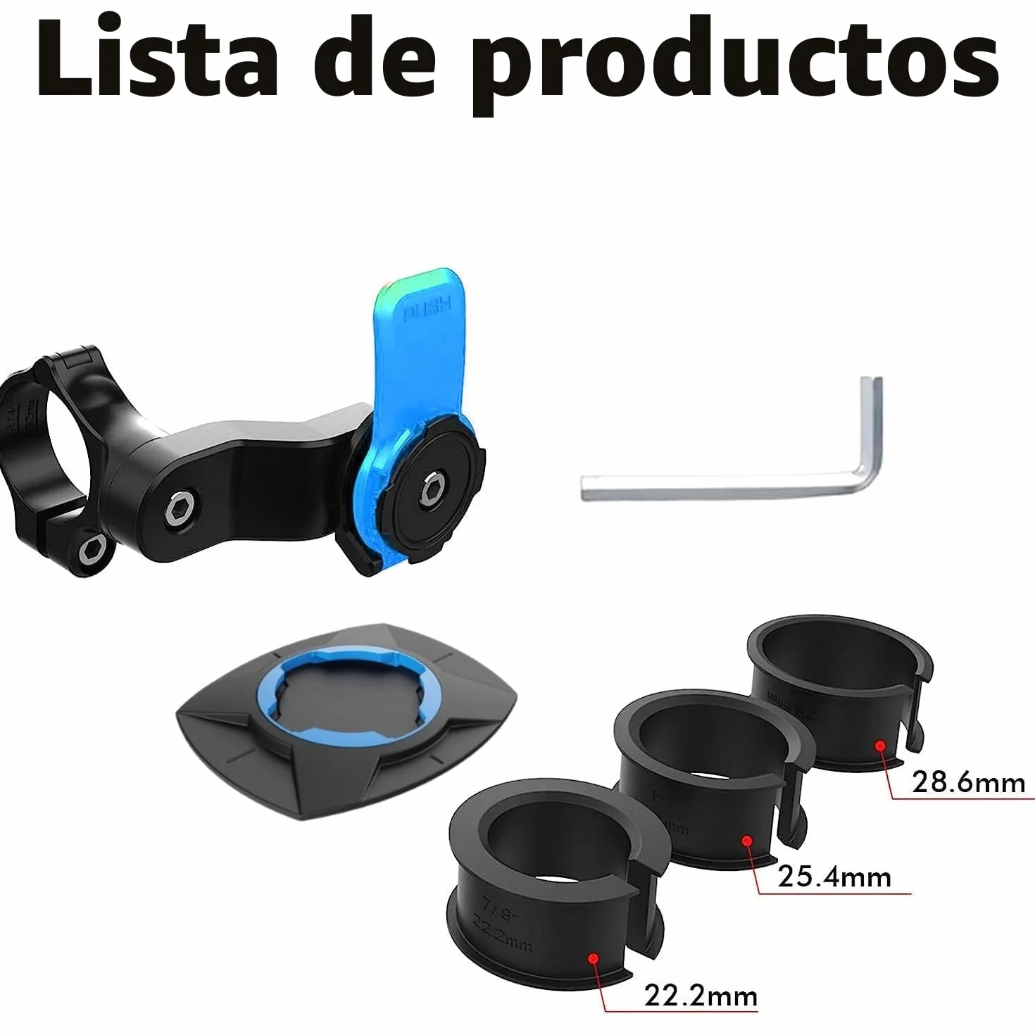 Taomeng Soporte universal para manillar de moto y bicicleta, giratorio 360° para teléfono MTB
