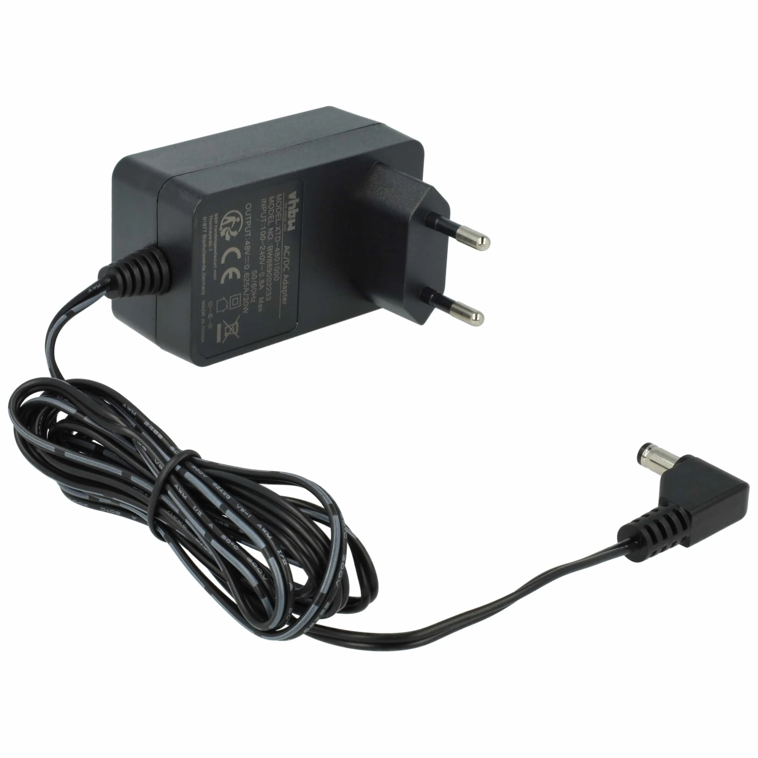 vhbw Fuente alimentación reemplaza Mitel PSAA30R-480(M) VoIP Sistema telefónico 160 cm