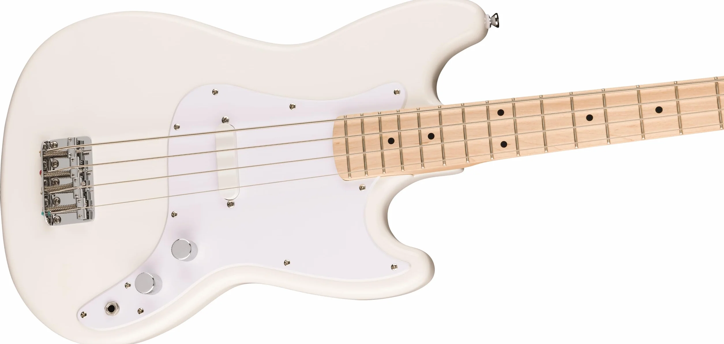 Squier Sonic Bronco Bass MN Blanco Ártico - Bajo Eléctrico de 4 Cuerdas