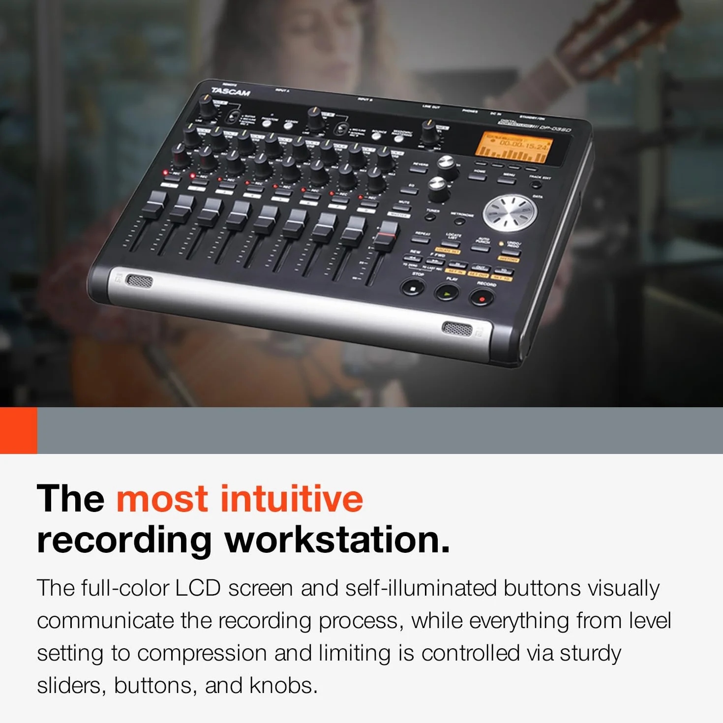 Tascam DP-03SD - Grabador multipista, color negro