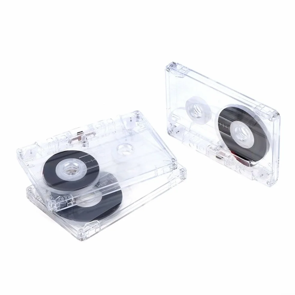 Cinta magnética de audio en blanco, 45/60/90 minutos, tamaño estándar, para grabación de voz y música, almacenamiento compacto, uso profesional y de archivo (45 minutos)