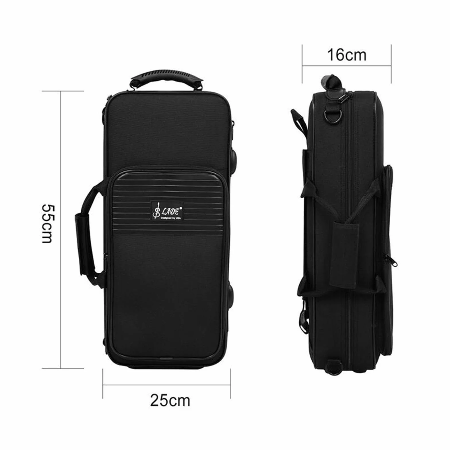 rockible Mochila para trompeta con correa, estuche de transporte para instrumentos musicales