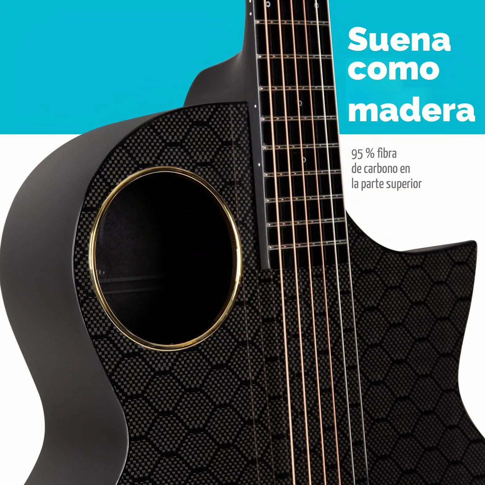 enya Enya X4 PRO - Guitarra de fibra de carbono, 41 pulgadas, EA-X4E, guitarra profesional para niños, adultos, principiantes, tocar y cantar