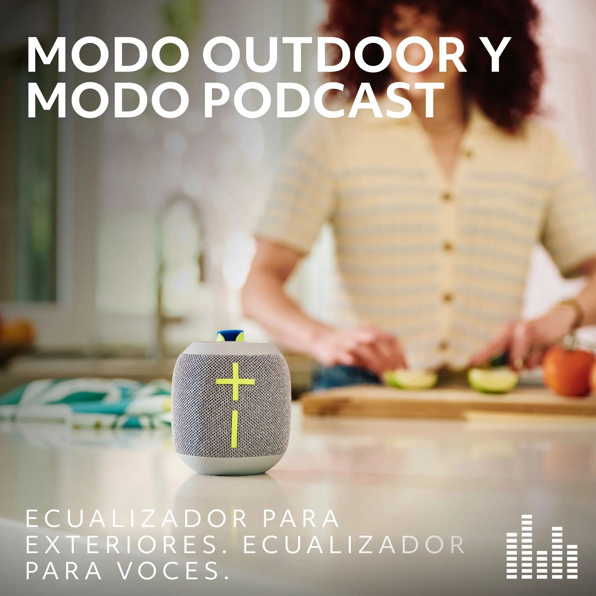 Ultimate Ears Wonderboom 4 Altavoz Bluetooth portátil Resistente al Agua Sonido 360° Flotante Prueba Polvo 40m Negro
