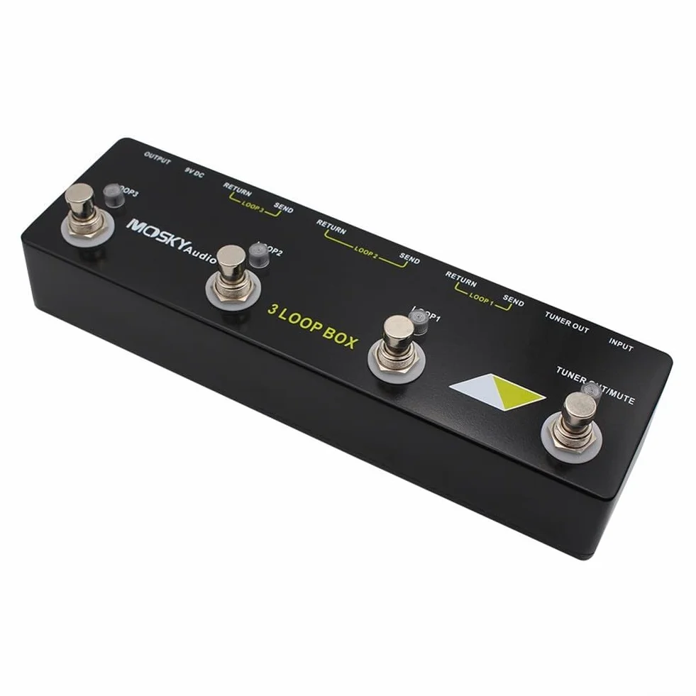 Pedal de efecto de bucle de guitarra para MOSKY Audio 3 LOOP BOX Pedal de guitarra, pedal de efecto Looper, pieza de repuesto