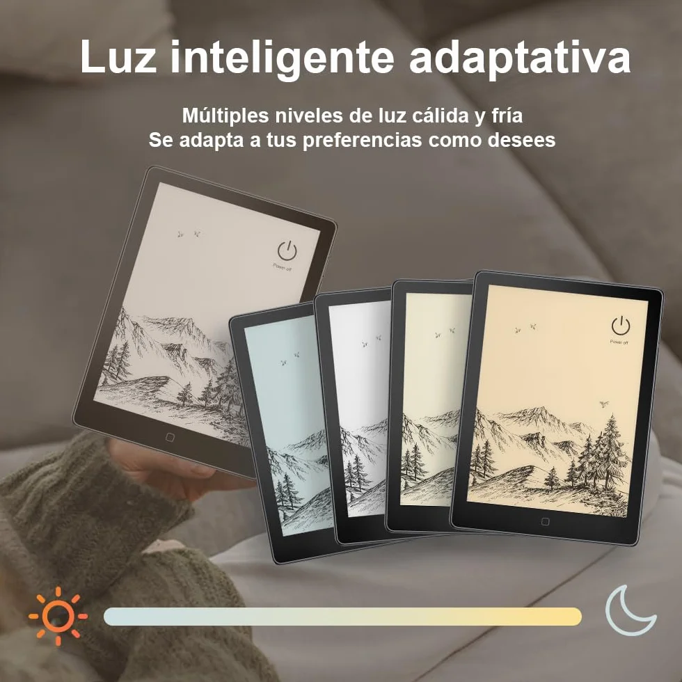 Veidoo Lector de libros electrónicos 6 pulgadas 32 GB 758x1024 212 DPI luz ajustable Android altavoz
