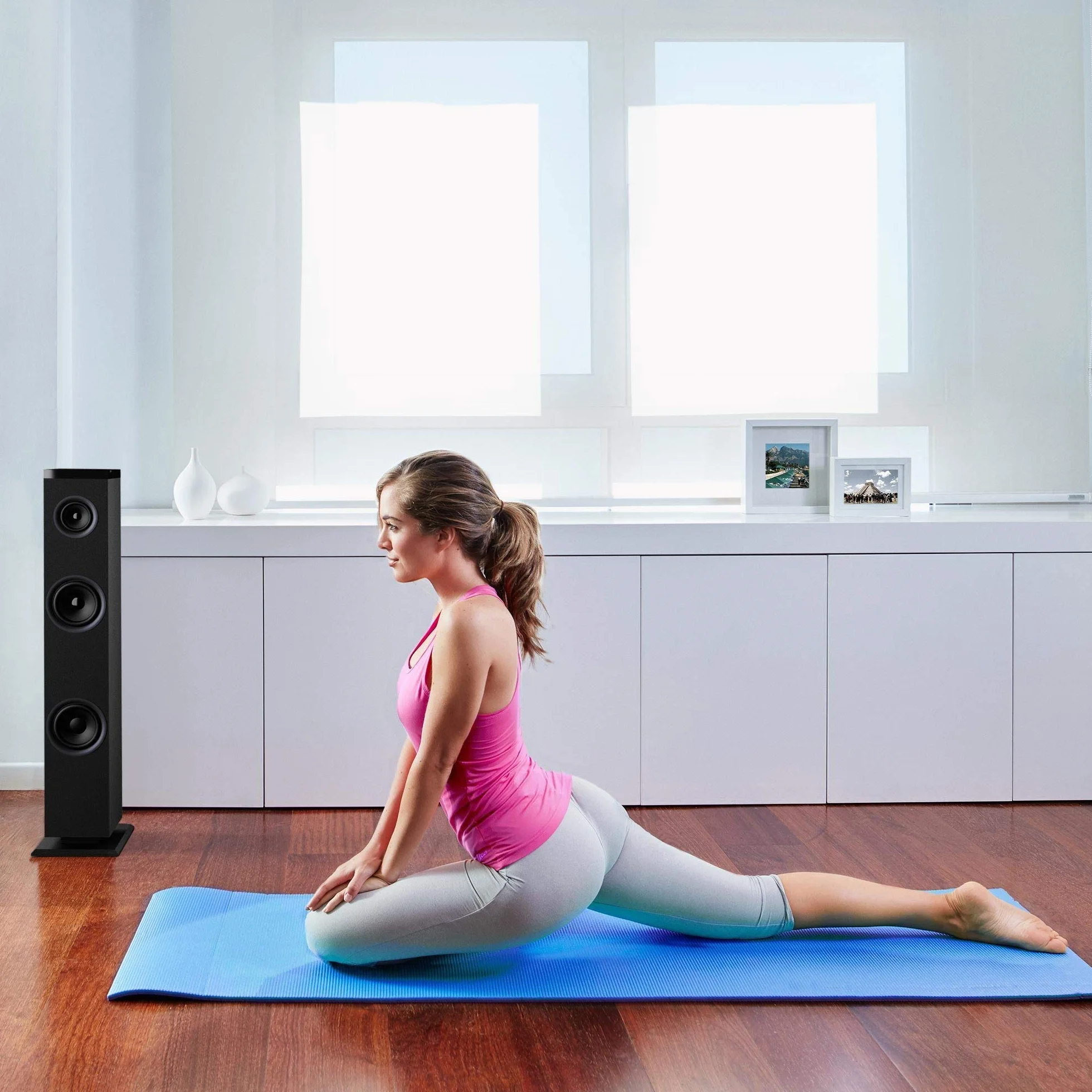 Energy Sistem Tower 1 - Sistema de altavoces en torre con Bluetooth 4.1, 30 W Potencia, RCA, 3.5 mm Audio-in, negro