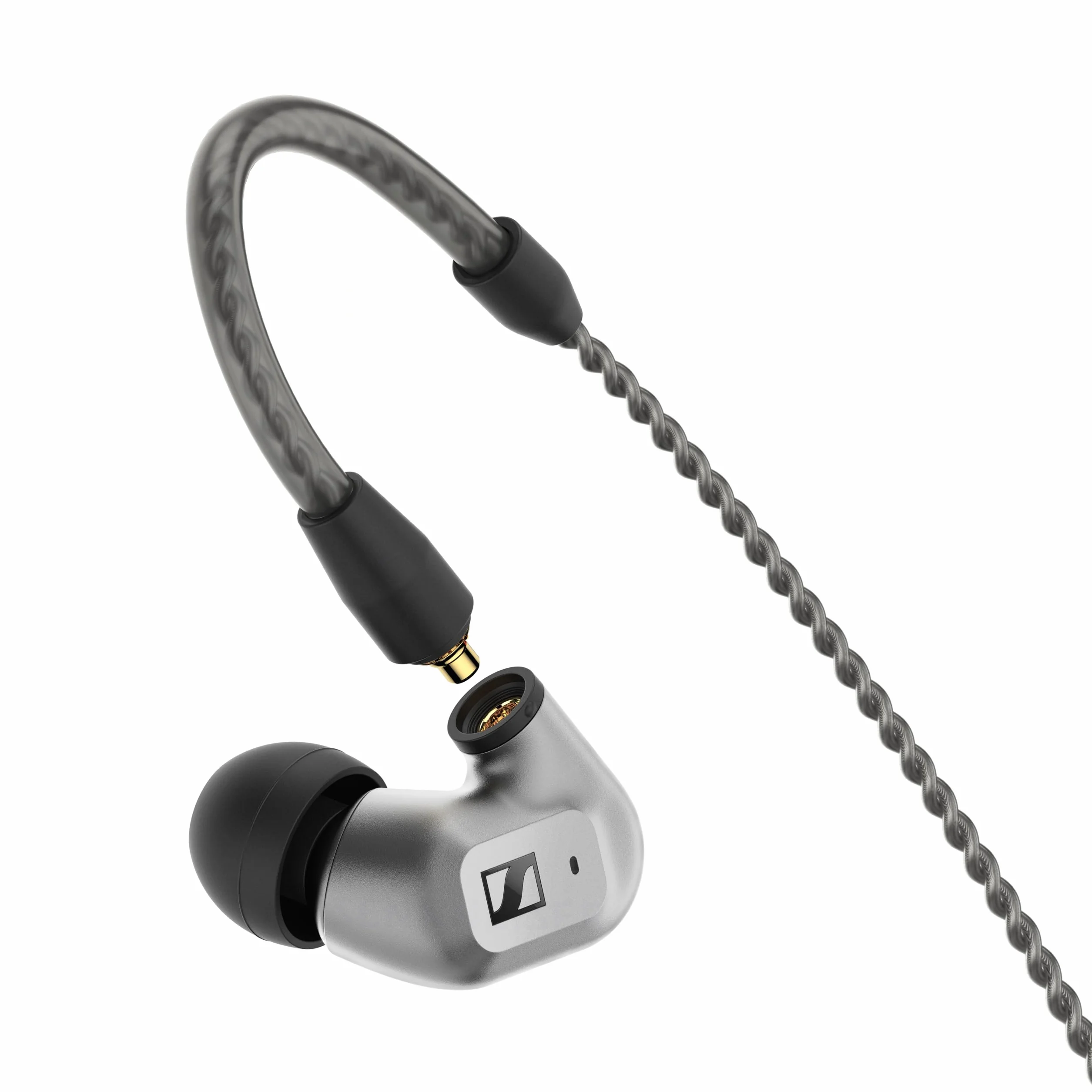 Sennheiser IE 200 Auriculares estéreo audiófilos con Cable : Auriculares intraurales con Cable con Sonido nítido Superior de Alta fidelidad, Voz Realista y Graves impactantes - Plata