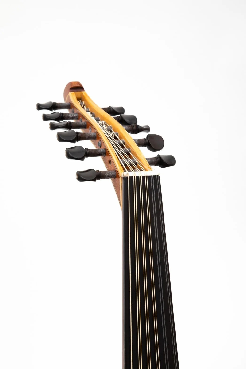 Clavijas eléctricas profesionales de caoba y ébano, ecualizador de 3 bandas, afinador integrado turco eléctrico Oud Oud con pastilla, funda y púas gratis