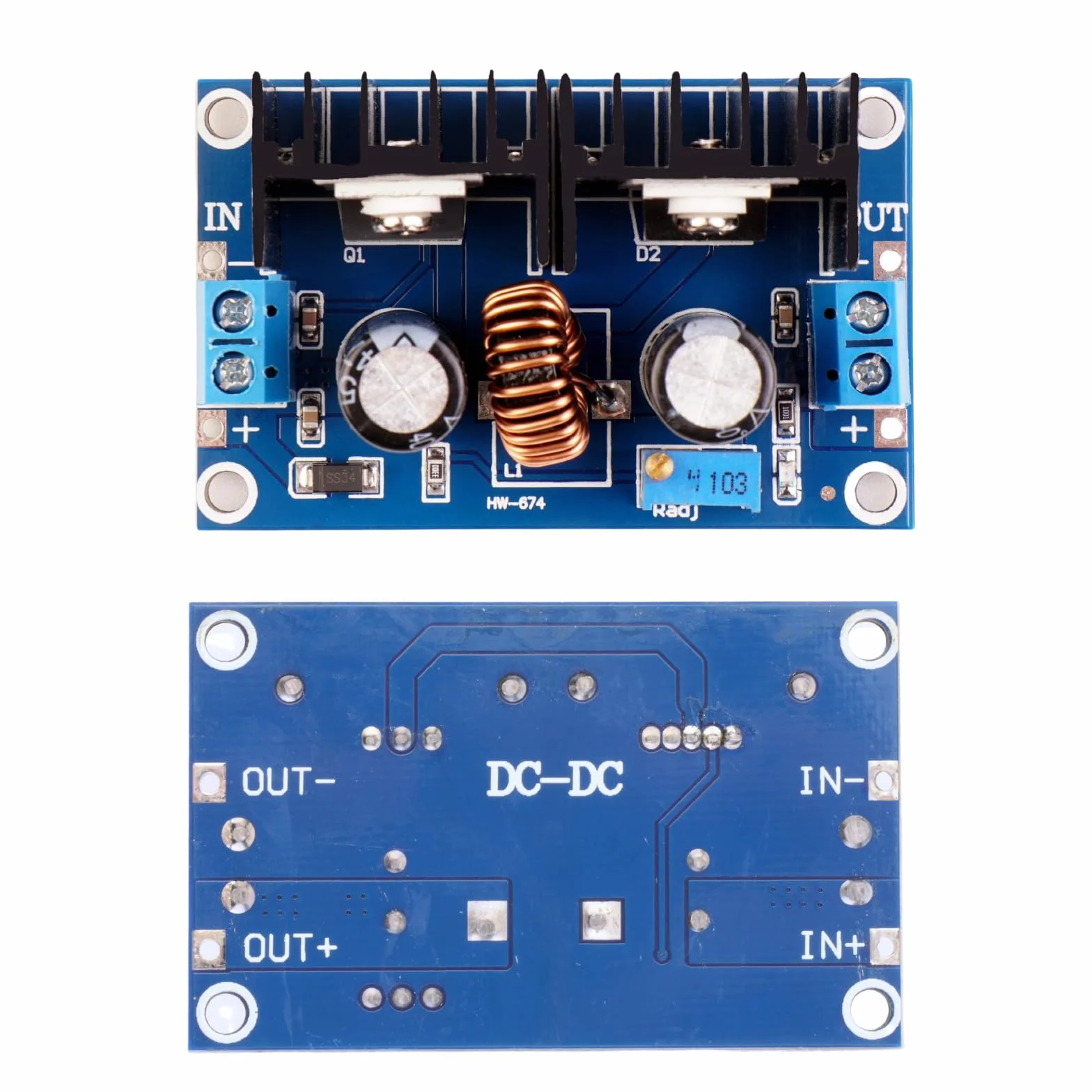 DC-DC paso abajo Buck Converter 5V 9V 12V 24V 8A módulo de control de voltaje fuente de alimentación compatible con Arduino LED controladores ventiladores motor módulo de alimentación