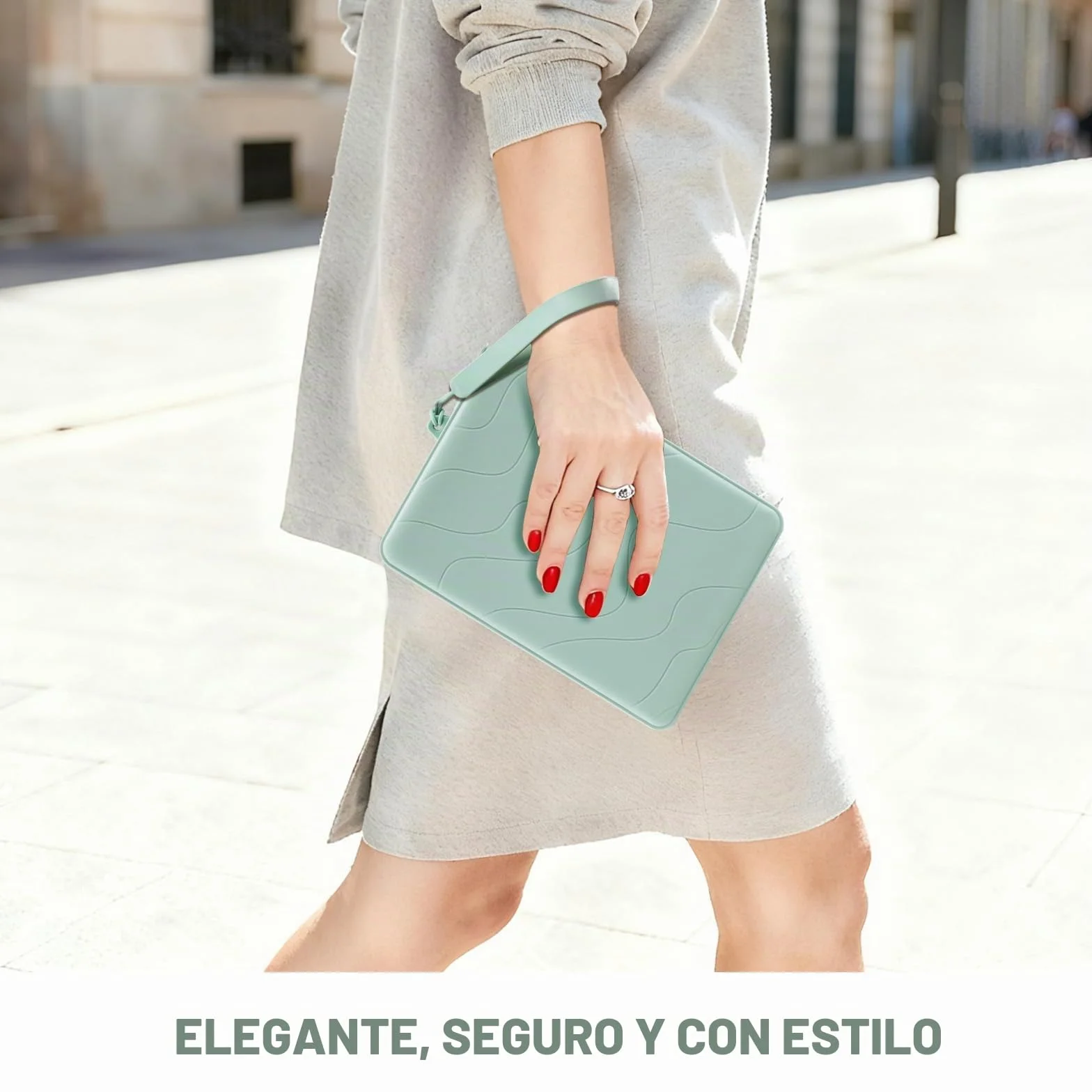 Funda Protectora de Silicona para Kindle Paperwhite 7" y Kindle Colorsoft Signature Edition, Verde Salvia