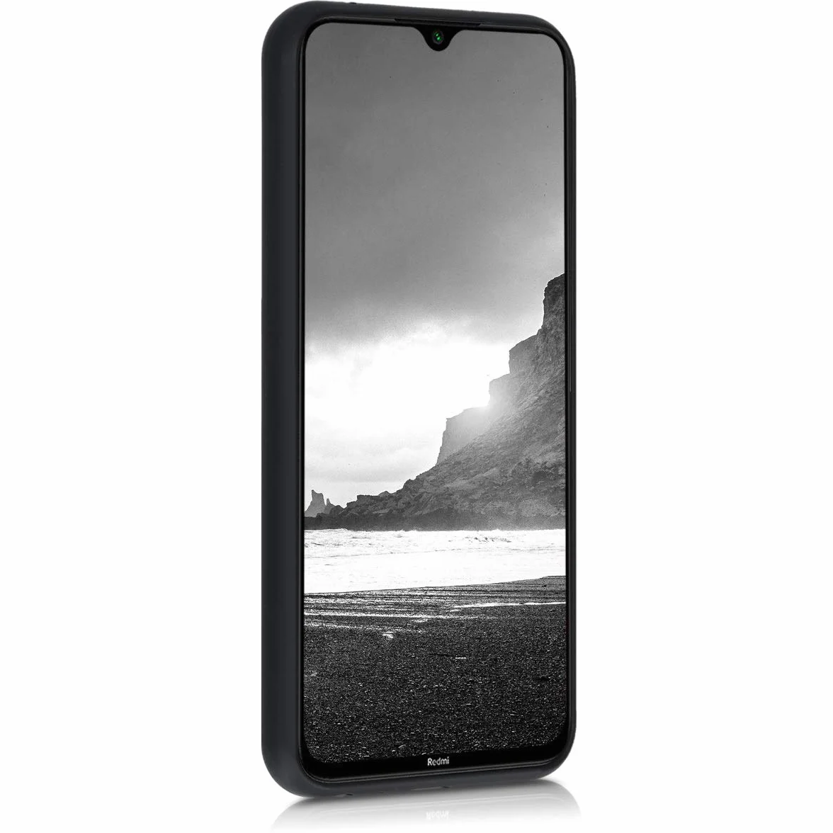 kwmobile Carcasa Compatible con Xiaomi Redmi Note 8T Funda Móvil TPU Blanco/Negro